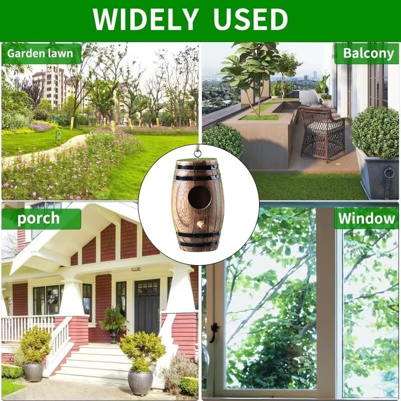 DY-SKTY weatherproof hummingbird house with drainage holes