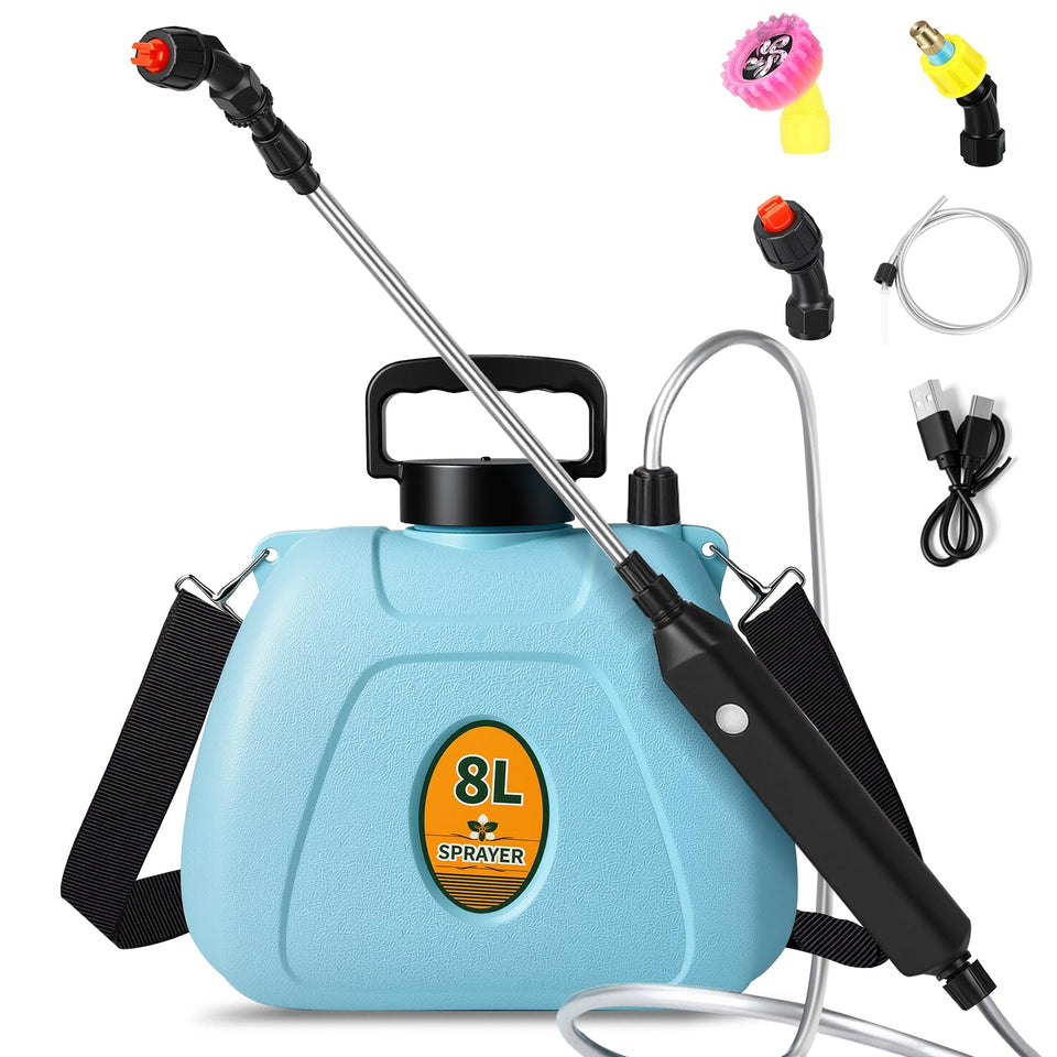 Dyale 2-gallon sprayer for garden, battery-powered efficiency boosts outdoor spraying.