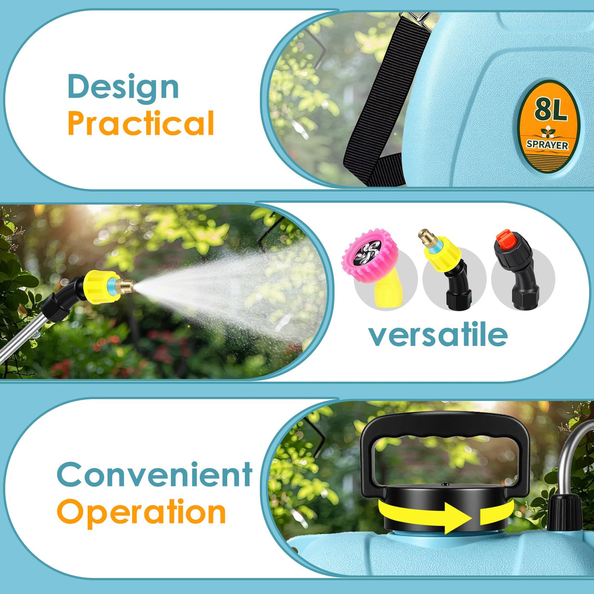 Dyale water-resistant body and USB charging port withstand wet conditions.