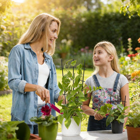 DYBEEDUAL wave-style trellis suitable for both indoor and outdoor plant displays.