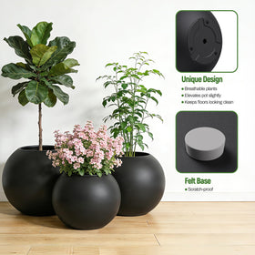 DYCYRQ planter features built-in drainage hole to support healthy root growth.