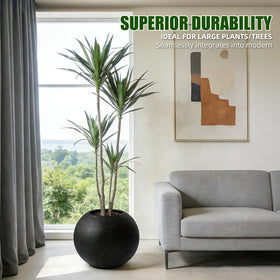 Ideal for corners or patios, a stylish home for fiddle leaf figs and palms.