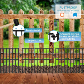 Dyemair welded construction delivers durable, sturdy fencing that holds up outdoors.
