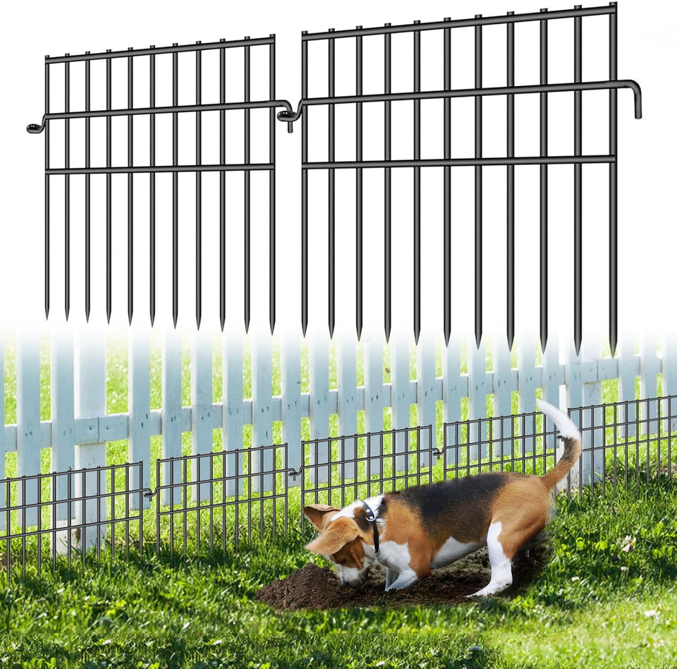 Dyemair garden animal barrier fence shows a long 42.5ft run to deter digging.