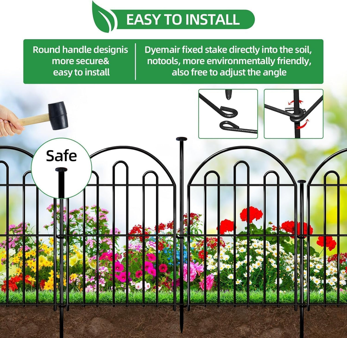 Dyemair no-dig barrier keeps dogs out while preserving outdoor garden areas