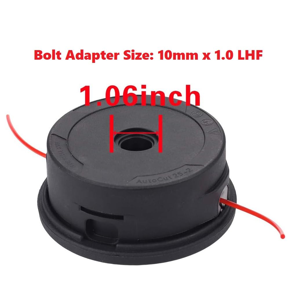 Dylawnio 10mm x 1.0 LH adapter for brushcutters and weed eaters.