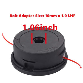 Dylawnio 10mm x 1.0 LH adapter for brushcutters and weed eaters.