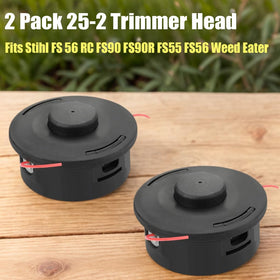 Dylawnio autocut 25-2 bump-feed head enables quick line adjustment.