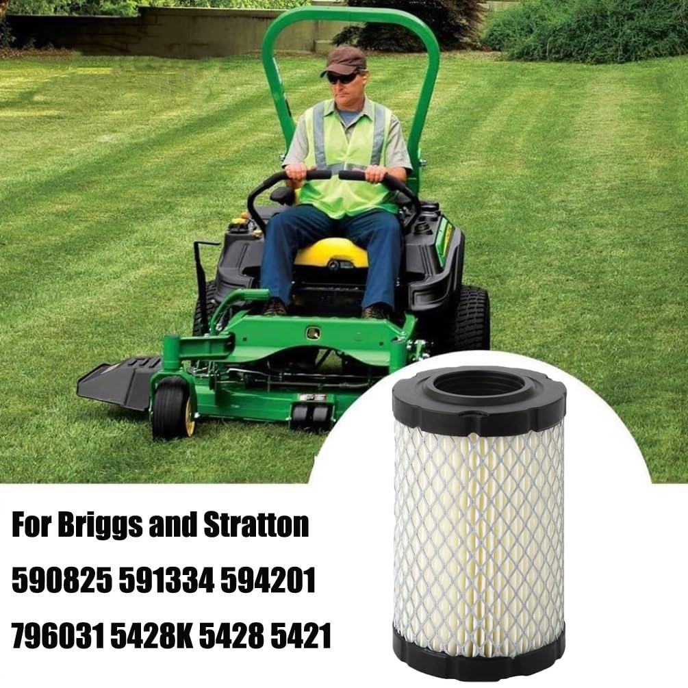 Dylawnio BS796031 replacement air filter, broad compatibility for lawn tractors.