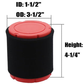 Dylawnio foam pre-cleaner wrap protects the air filter during use.
