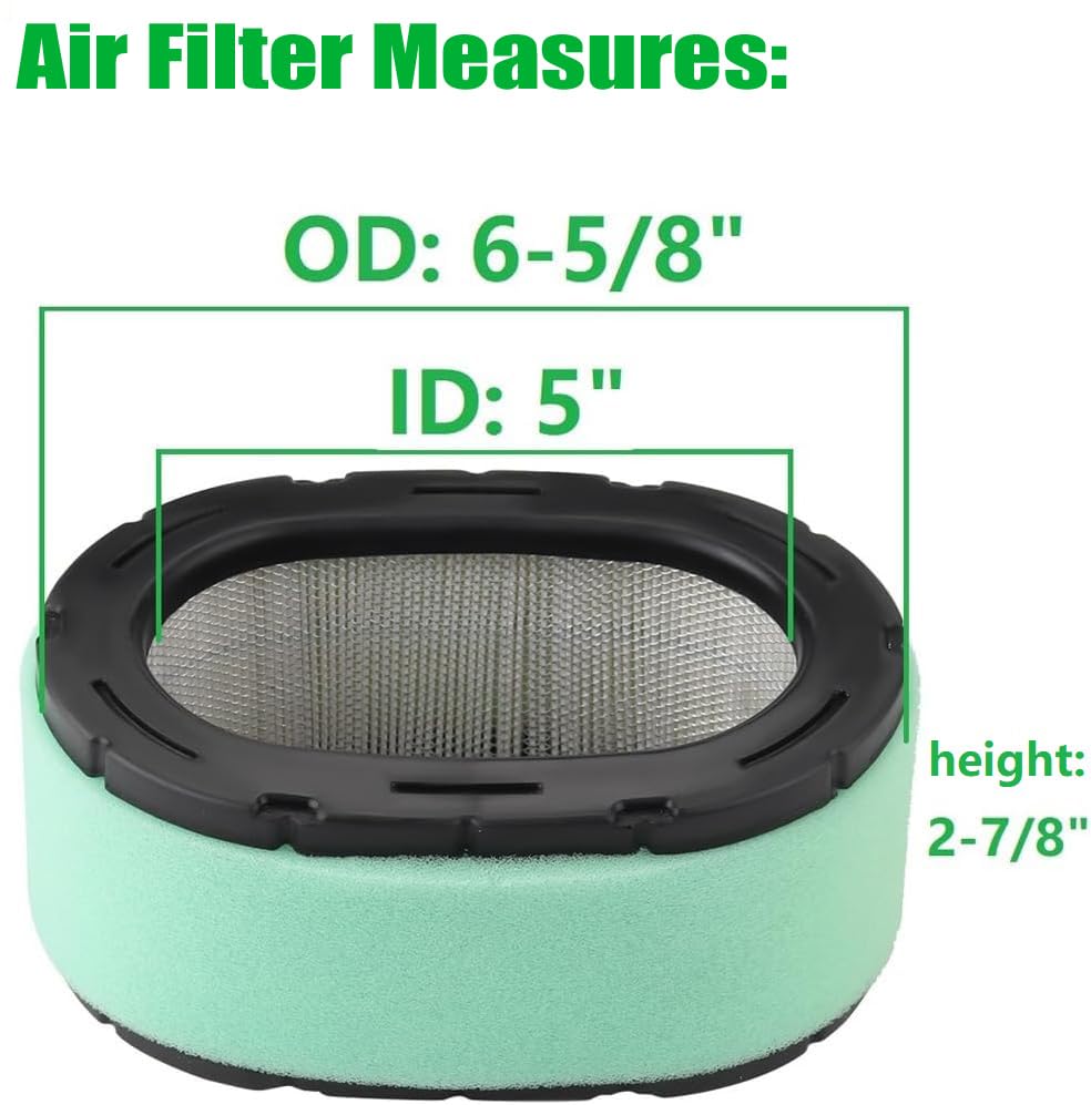 Dylawnio low-profile air cleaner option fits tight engine bays.