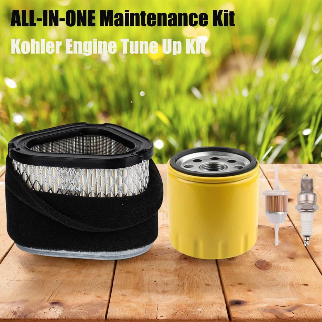Dylawnio oil filter for mower kit, clean oil flow and better protection.