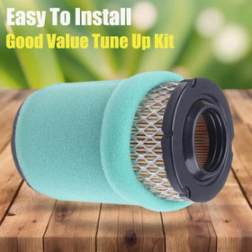 Dylawnio pre-cleaner wrap included in kit traps debris before it reaches the filter.