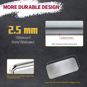 DYMACHINE burger press bottom view with flat surface for easy release and cleaning.