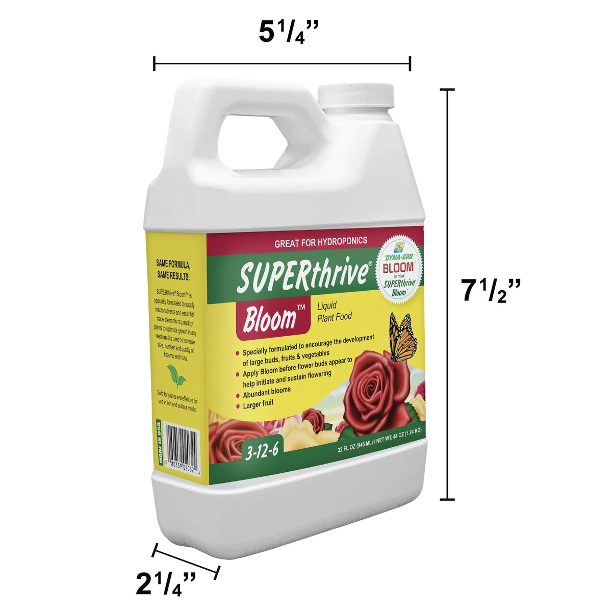 Dyna-Gro Bloom nourishes a thriving potted plant