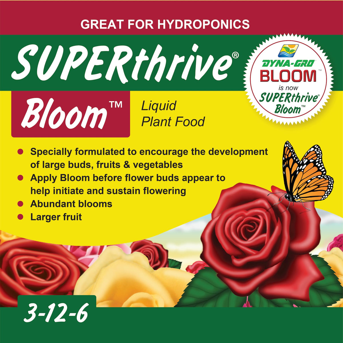 Dyna-Gro Bloom super concentrate mixes easily for quick feeding