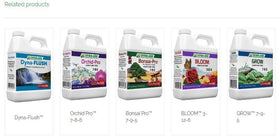 Dyna-Gro Foliage-Pro enhances greenhouse plant nutrition for reliable growth.
