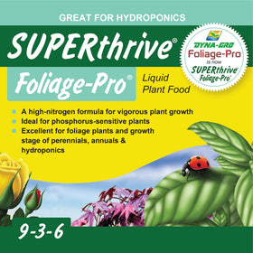 Dyna-Gro Foliage-Pro indoor plants setup shows steady growth potential.