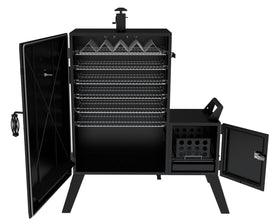 Dyna-Glo DGO1890BDC-D adjustable smoke stack for flavor control.