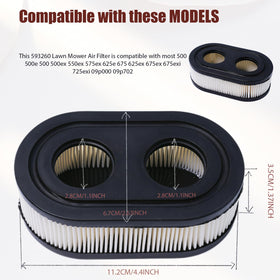 DYNAM BOVINE 593260 air filter pack in box emphasizes easy replacement