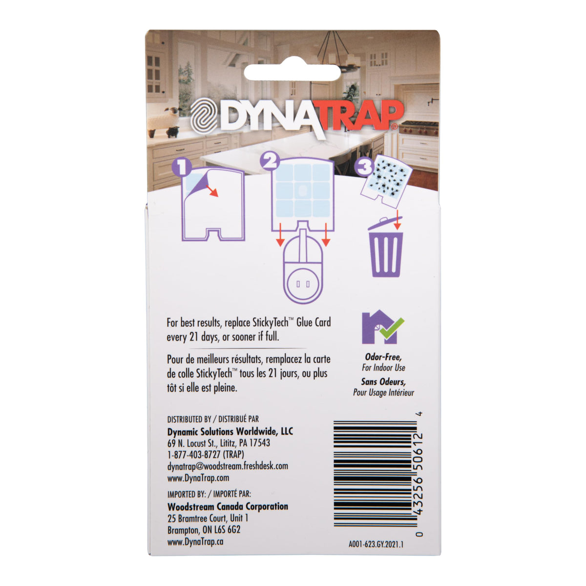 DynaTrap StickyTech cloud-color glue cards guard spaces with subtle appearance.