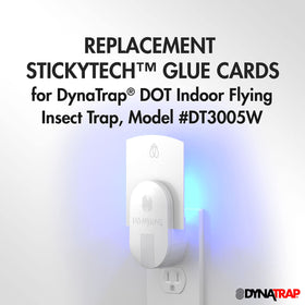DynaTrap StickyTech replacement glue cards blend with decor while catching fruit flies.