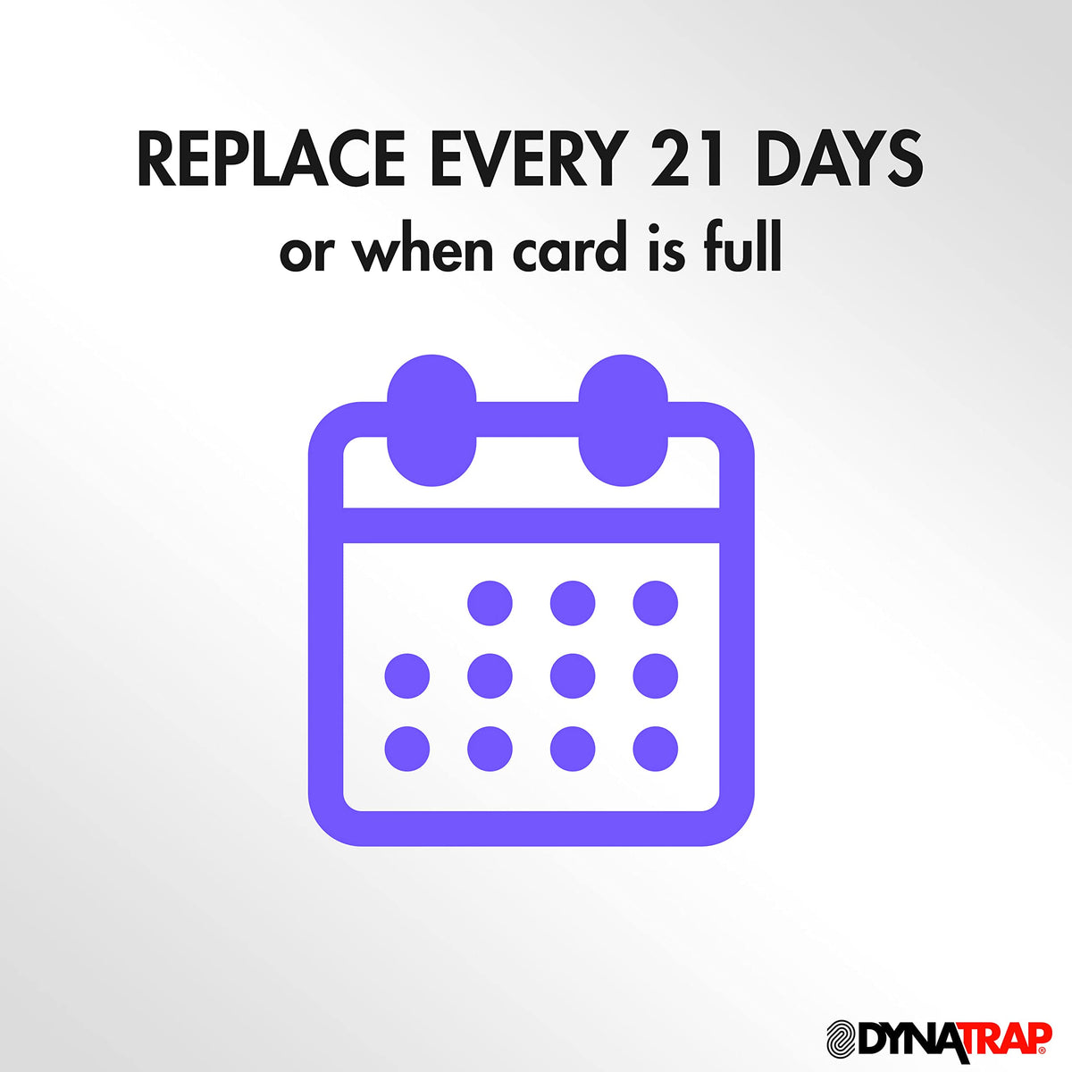 DynaTrap StickyTech six-pack replacement cards reduce downtime between changes.