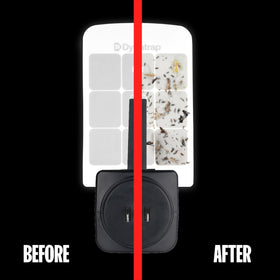 Dynatrap DT3007 glue card in use trapping insects out of sight.