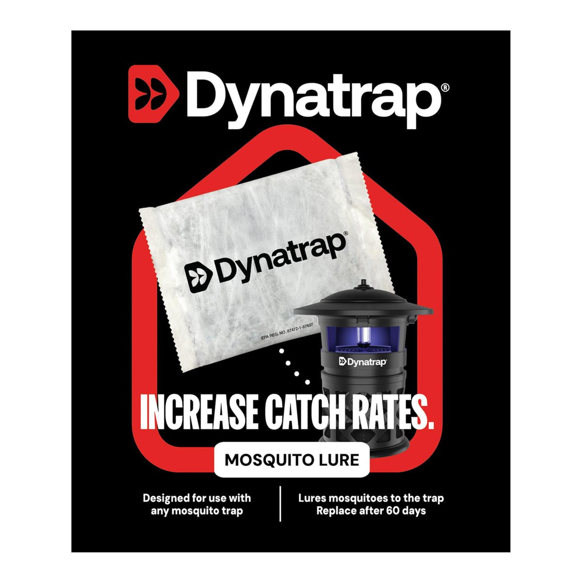 Dynatrap Mosquito Lure sachet in outdoor trap boosts attraction