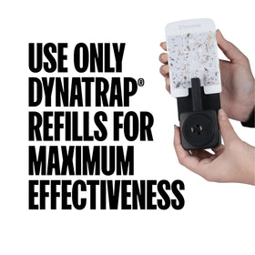 Dynatrap trap on kitchen counter for targeted insect control.