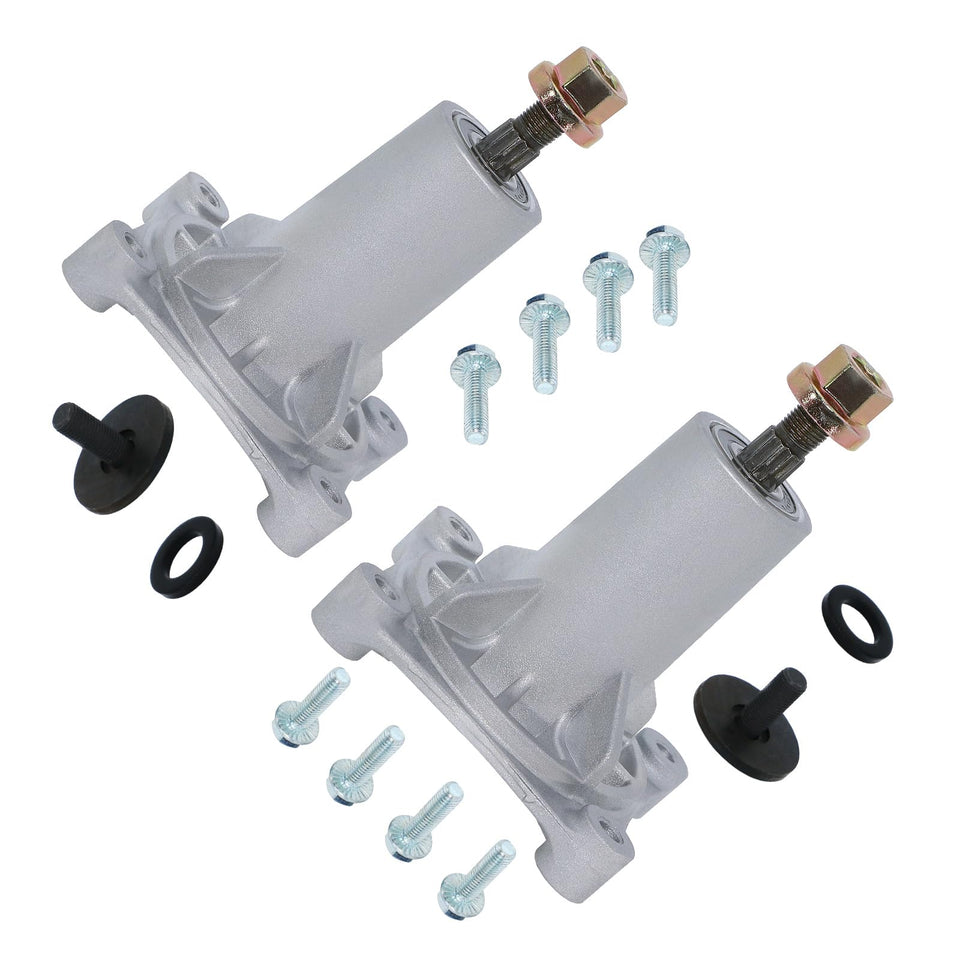 Dynavim Parts 2-pack spindle for Husqvarna fit ensures precise alignment and smooth mowing.