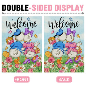 Dyrenson butterfly design flag brightens yard and patio
