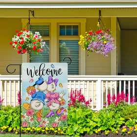 Dyrenson outdoor garden flag ideal for year-round entryways