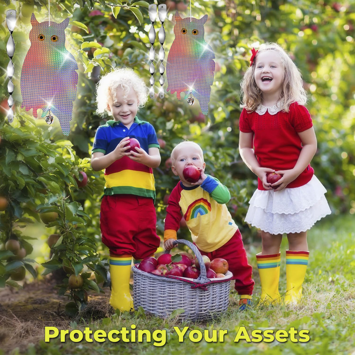 Dyvicl woodpecker deterrent kit for gardens, patios, fruit trees, and docks
