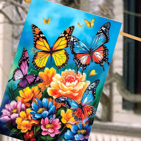 DZGlobal all-weather polyester flag, 28x40, durable for year-round outdoor use