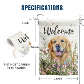 DZGlobal double-sided garden flag for bright, visible yard welcome day or night.