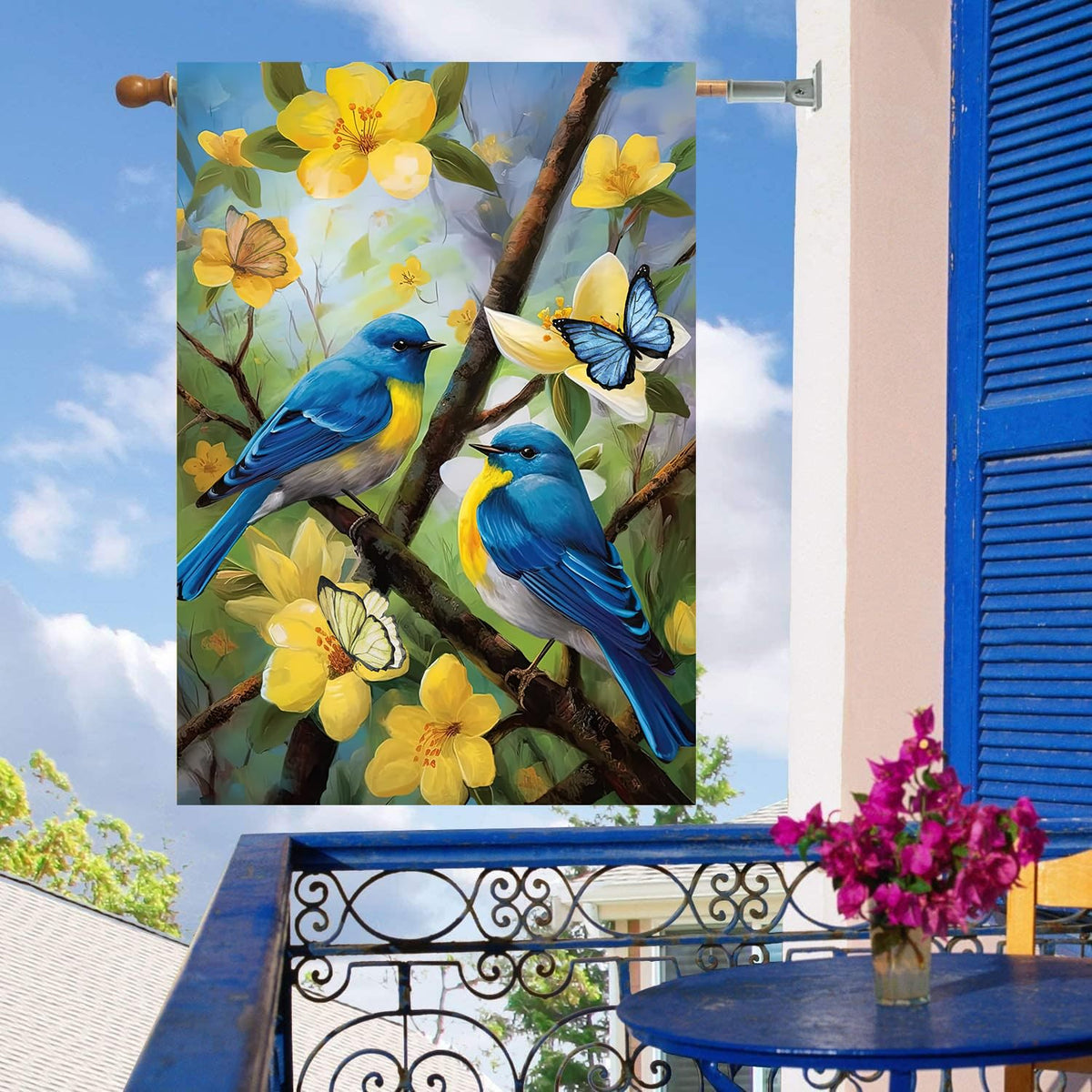 DZGlobal double-sided print keeps colors visible from both directions.