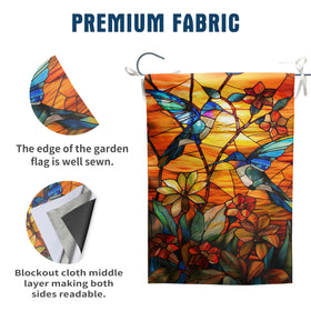 DZGlobal fall hummingbird garden flag 12x18 brightens yards and welcomes guests