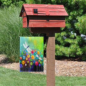 DZGlobal Floral flag made from all-weather polyester, built to endure outdoor use.
