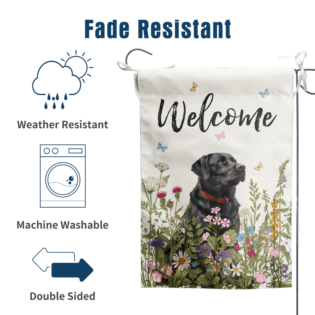 DZGlobal floral lab garden decor for patios, porches, and lawns