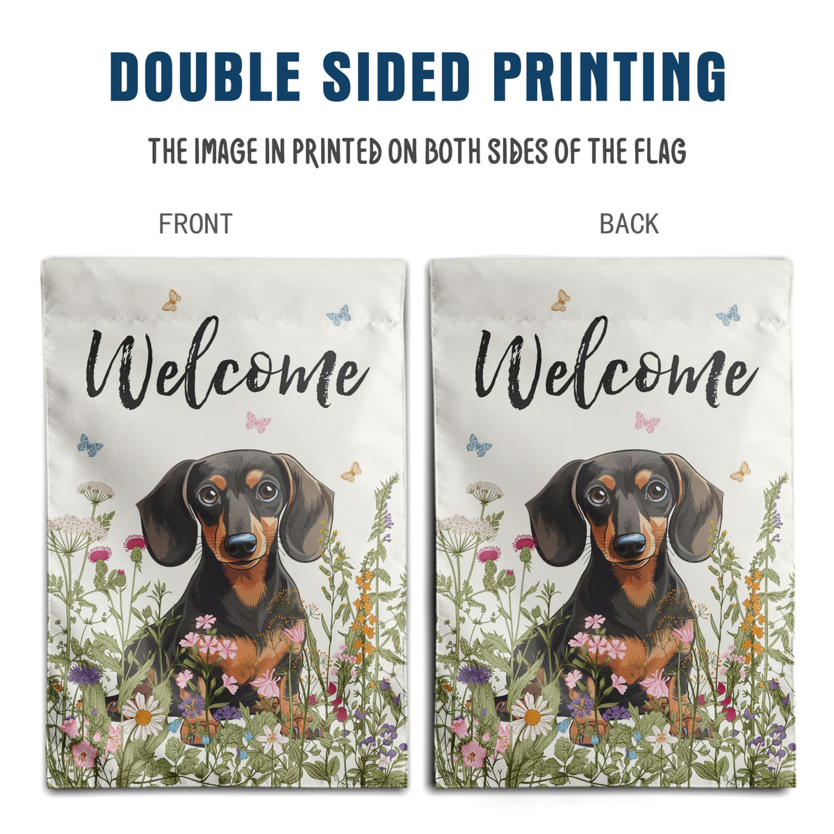 DZGlobal double-sided dachshund flag for elevated curb appeal and visibility