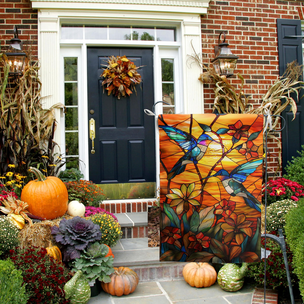 DZGlobal front porch flag 12x18 elevates curb appeal and seasonal ambiance