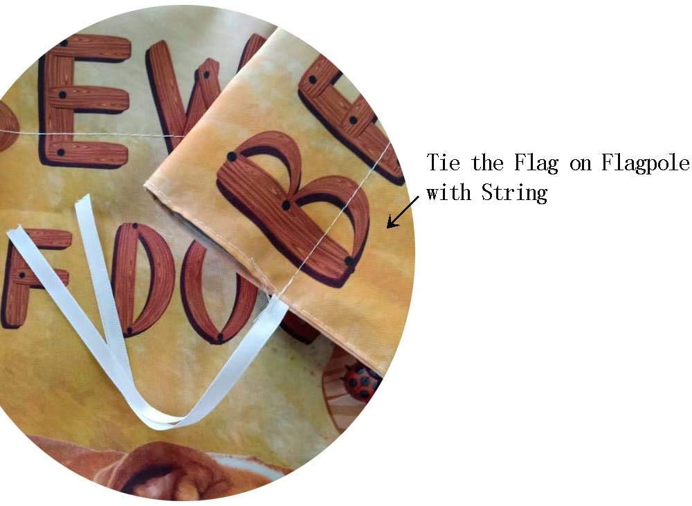DZGlobal Home outdoor decor flag blooms with seasonal flair on lawn or porch.