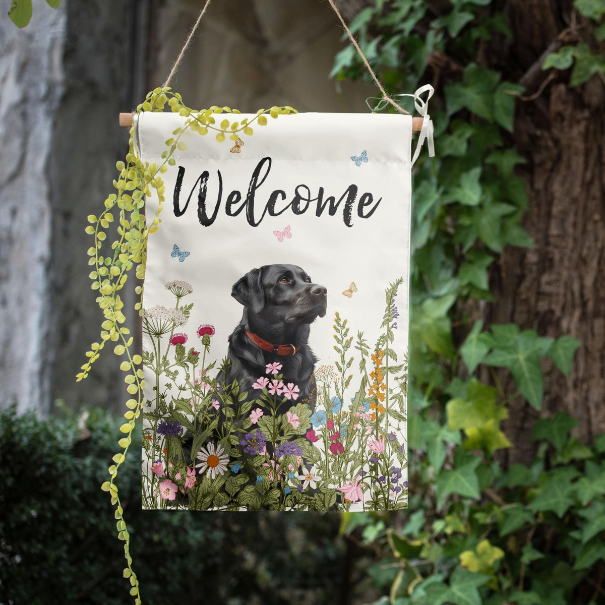 DZGlobal porch flag adds a welcoming touch to verandas