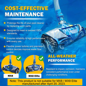 E-Cowlboy Drive Shafts ensure smooth rotation and longer cleaner life.