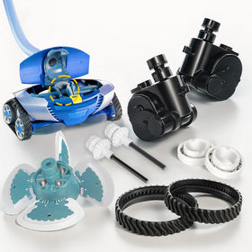 E-Cowlboy Flex Power Turbine for Zodiac tune-up kit boosts suction and consistency.
