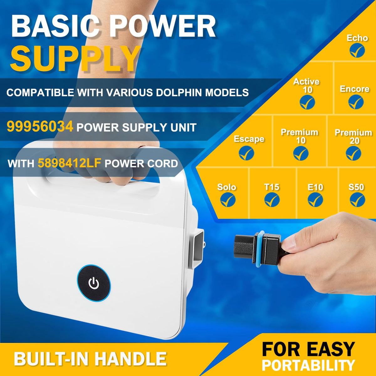 Output under 30 VDC for safe, pool-friendly operation