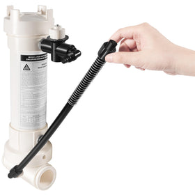 Bottom drain plug suggests easy maintenance and quick cleaning.