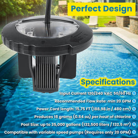 E-cowlboy TruClear11K high chlorine production for larger pools