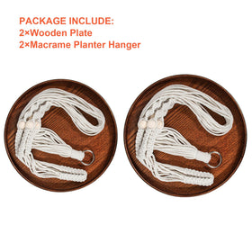 E-Know handmade cotton cord hanger adds natural charm to any room.